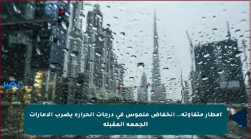 أمطار متفاوتة.. انخفاض ملموس في درجات الحرارة يضرب الإمارات الجمعة المقبلة